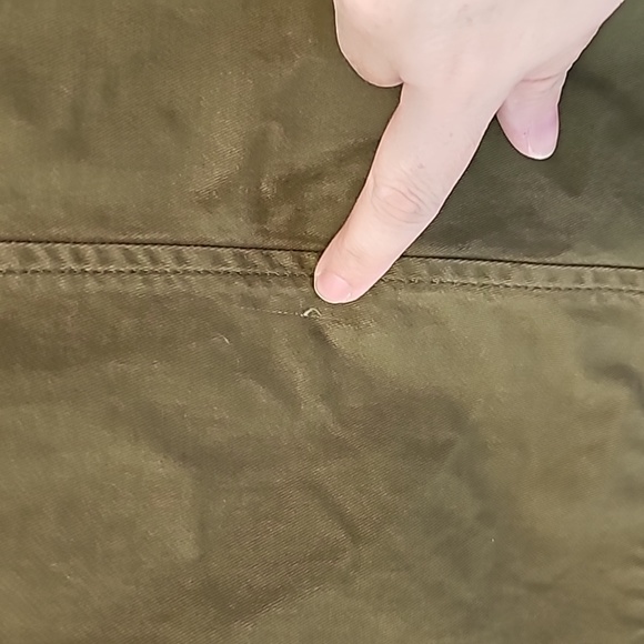 Talbots Casual Olive Green Pocket Front Long Sleeve Blazer - Picture 7 of 9